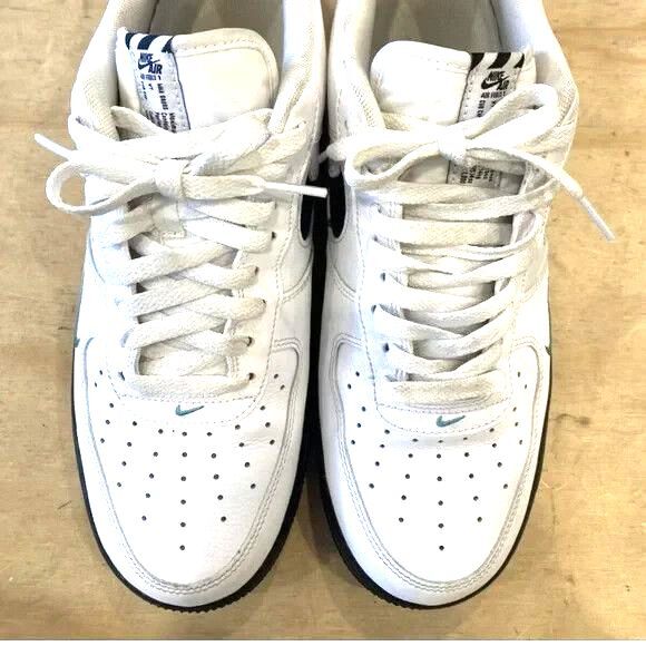 Mens Nike Air Force 1 \'07 Low White Black Size 12 main image 2